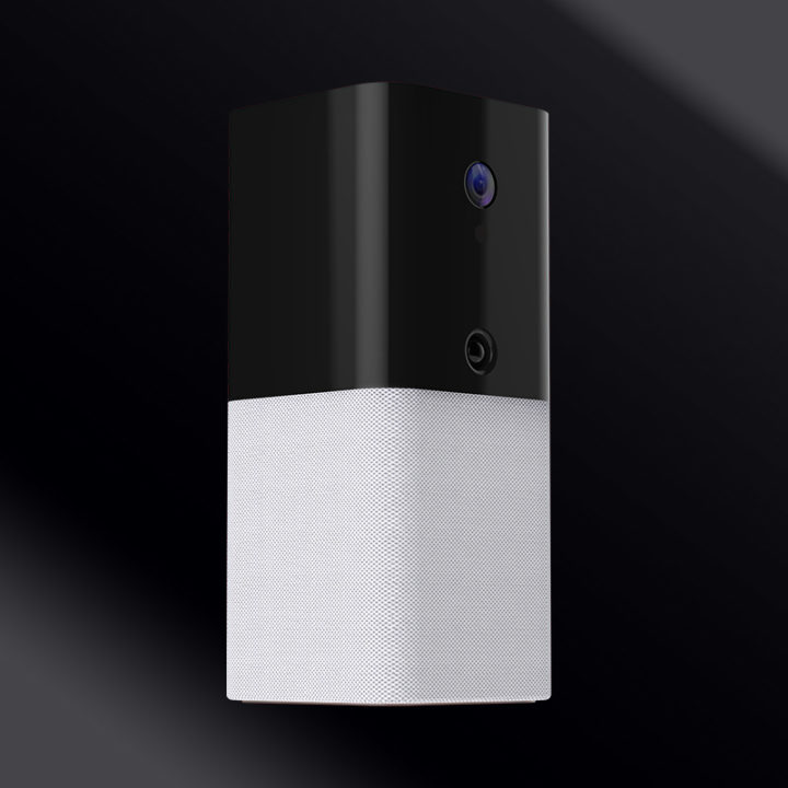 iota all-in-one security device on a black background